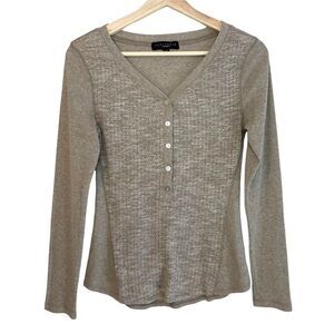 Sanctuary Clothing knit Henley Top